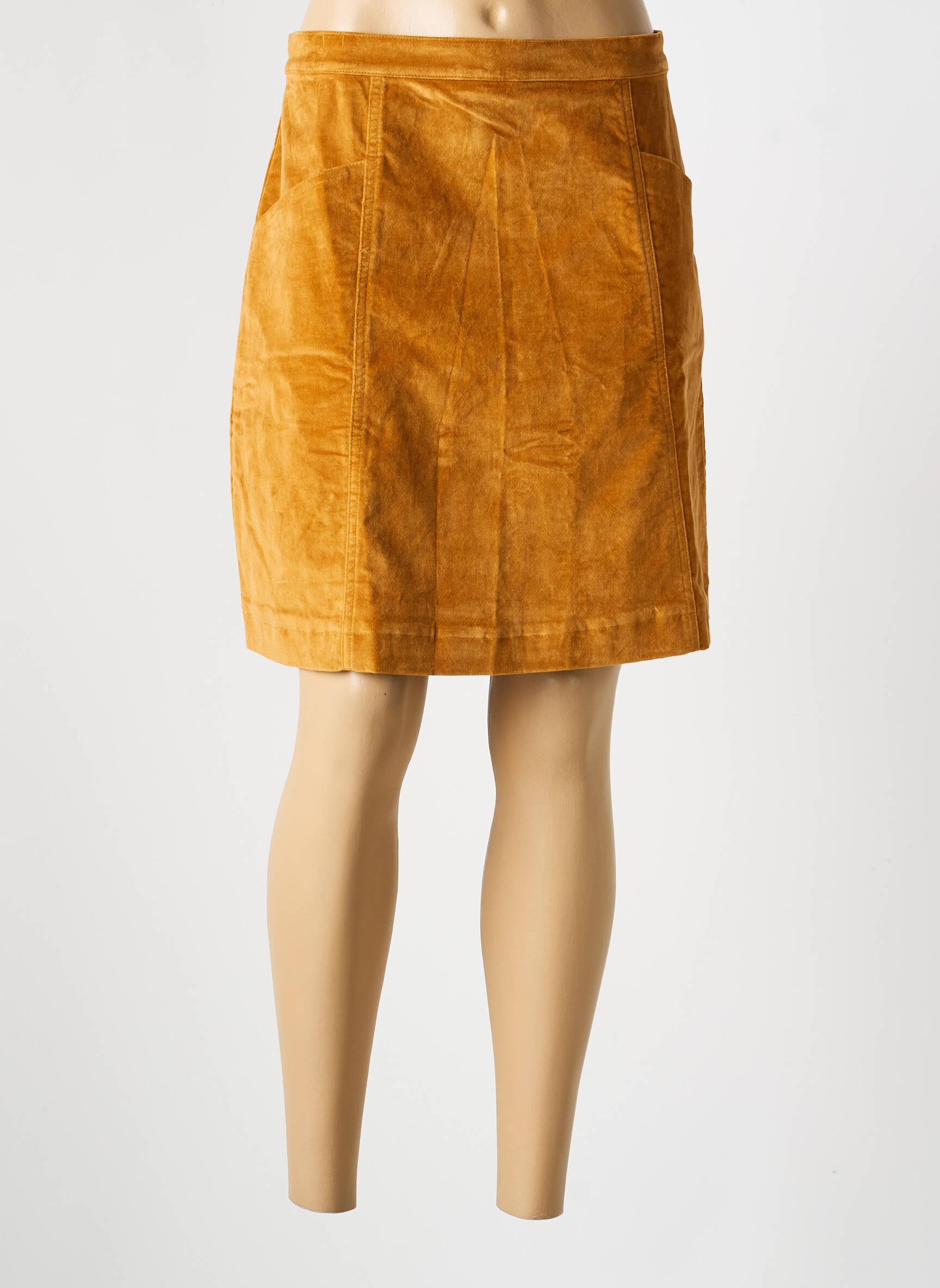Jupe courte poches marron LA FIANCÉE femme