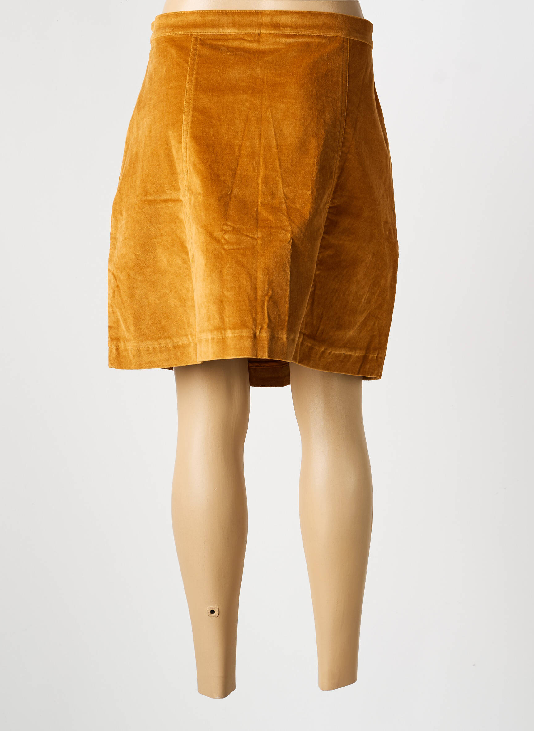 Jupe courte poches marron LA FIANCÉE femme