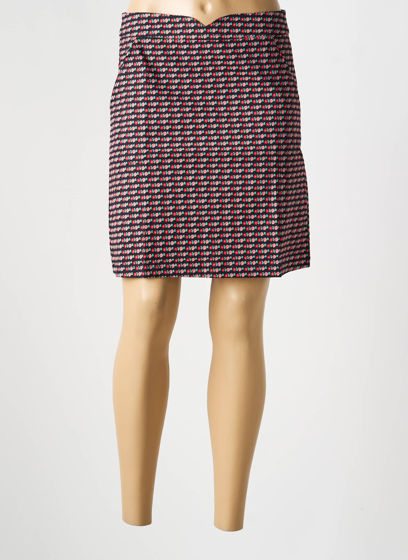 Jupe courte poches rouge PRINCESSE NOMADE femme