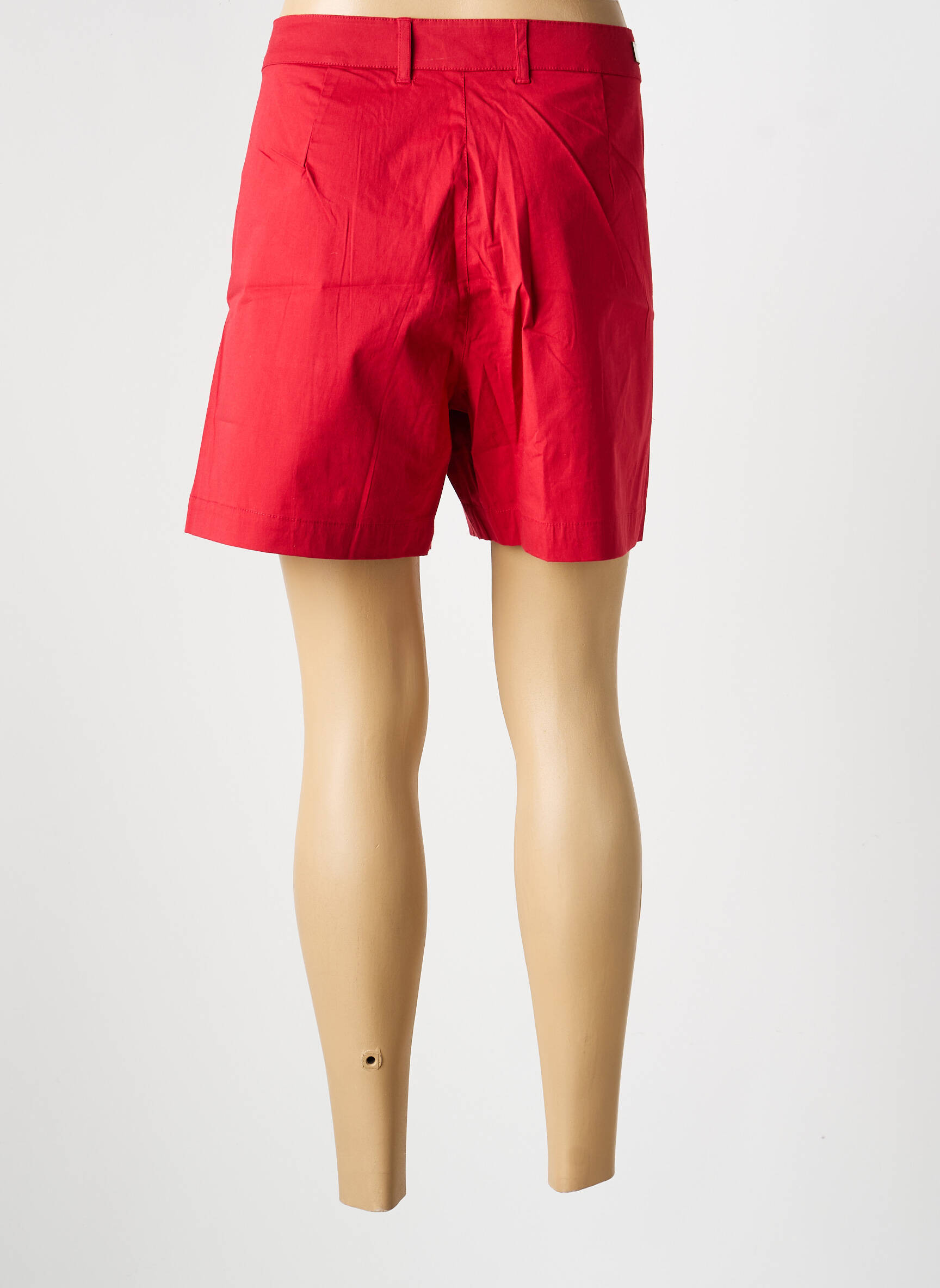 Short fermeture zippée sous rabat boutonné taille normale rouge LA FIANCÉE femme