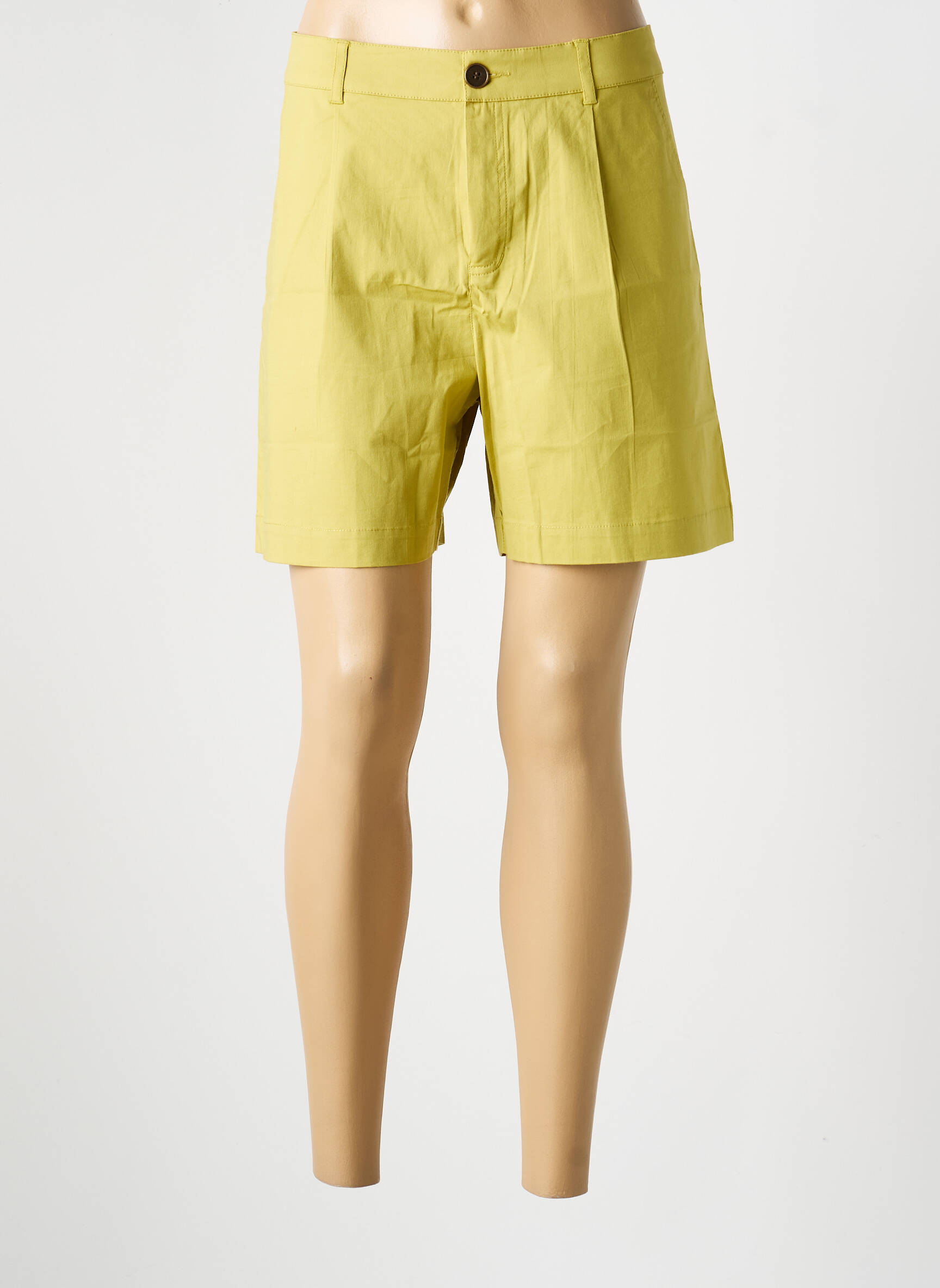 Short fermeture zippée sous rabat boutonné taille normale vert LA FIANCÉE femme