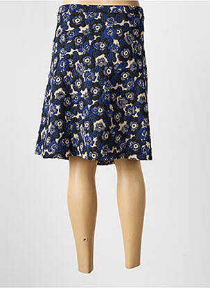Jupe mi-longue stretch bleu LA FIANCÉE femme