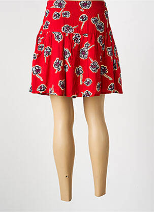 Jupe courte coupe droite rouge LA FIANCÉE femme