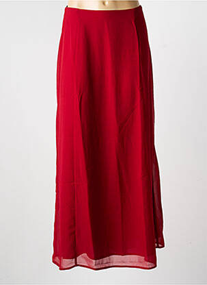 Jupe longue coupe fluide rouge LA FIANCÉE femme