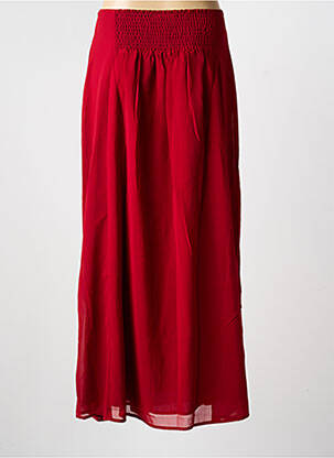 Jupe longue coupe fluide rouge LA FIANCÉE femme