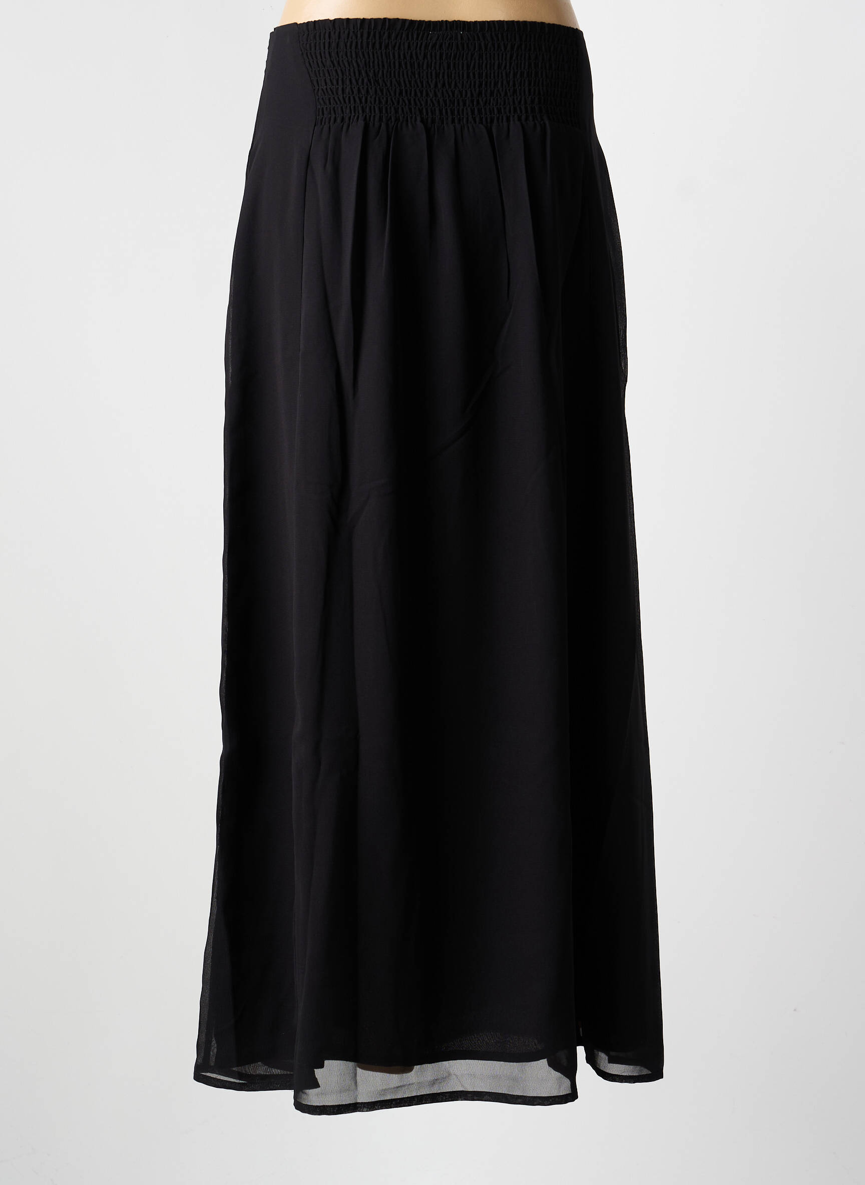 Jupe longue coupe fluide noir LA FIANCÉE femme