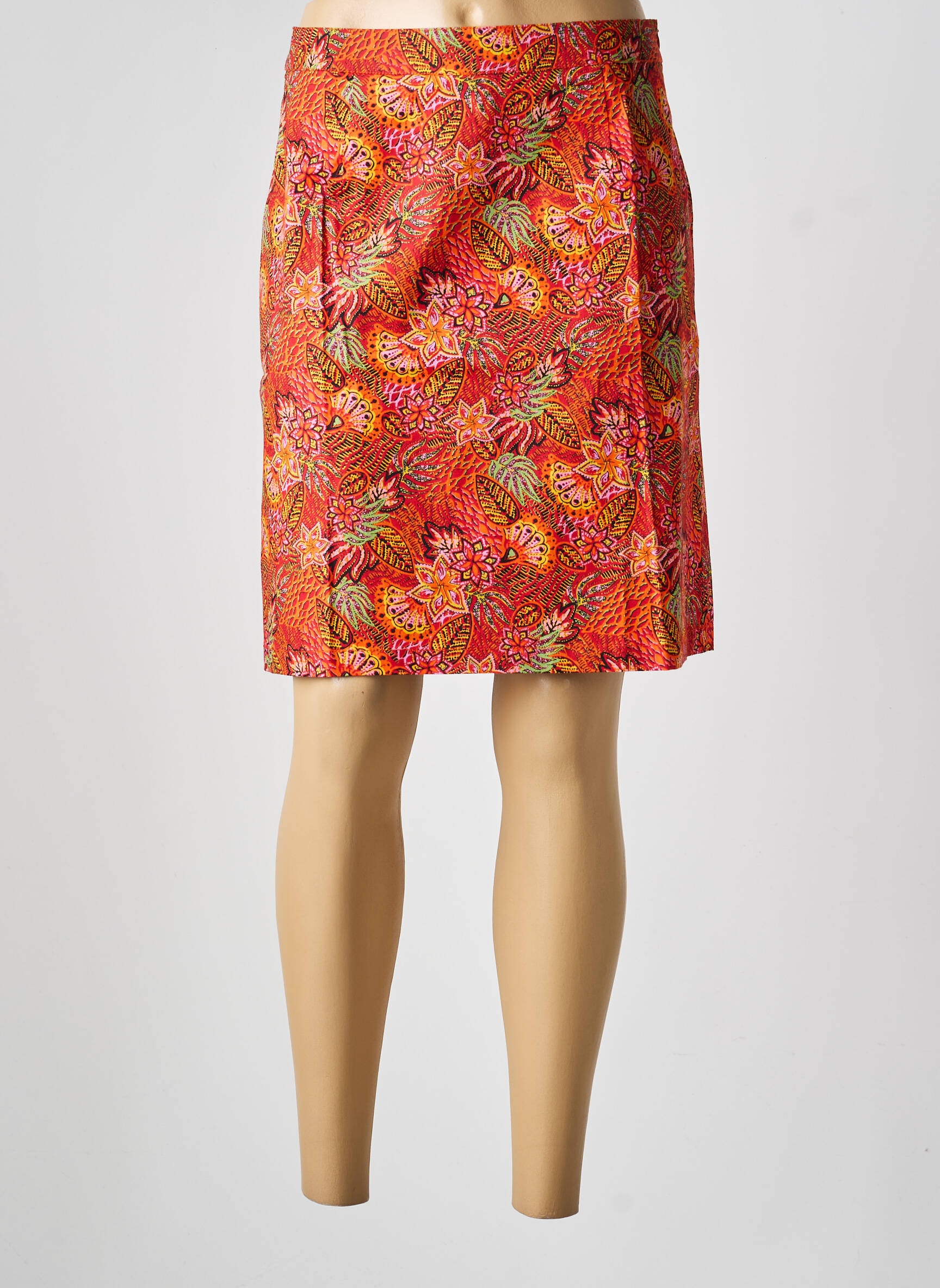 Jupe courte poches orange LA FIANCÉE femme