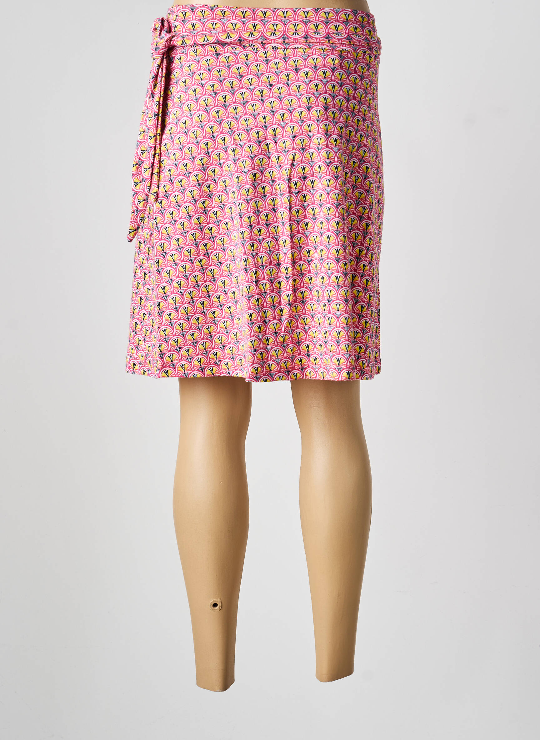 Jupe courte coupe droite rose LA FIANCÉE femme