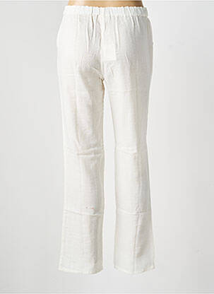 Pantalon droit taille élastique taille normale blanc LA FIANCÉE femme