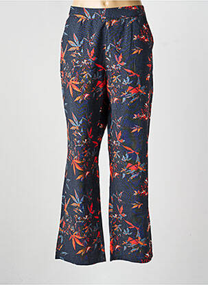 Pantalon droit stretch taille normale bleu LA FIANCÉE femme