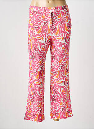 Pantalon droit tissage crêpe taille normale rose LA FIANCÉE femme