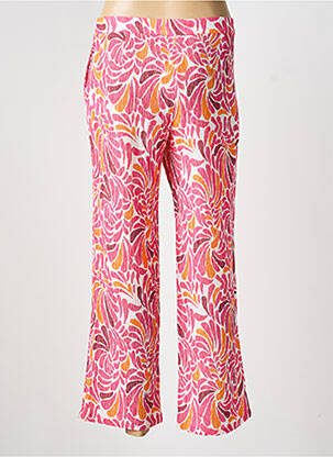 Pantalon droit tissage crêpe taille normale rose LA FIANCÉE femme