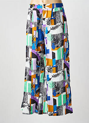 Pantalon large fermeture zippée sous rabat boutonné taille normale vert LA FIANCÉE femme