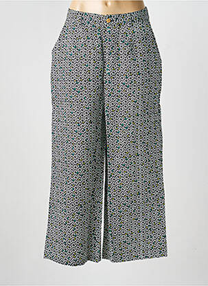 Pantalon droit fermeture zippée sous rabat boutonné taille normale vert LA FIANCÉE femme