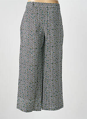 Pantalon droit fermeture zippée sous rabat boutonné taille normale vert LA FIANCÉE femme
