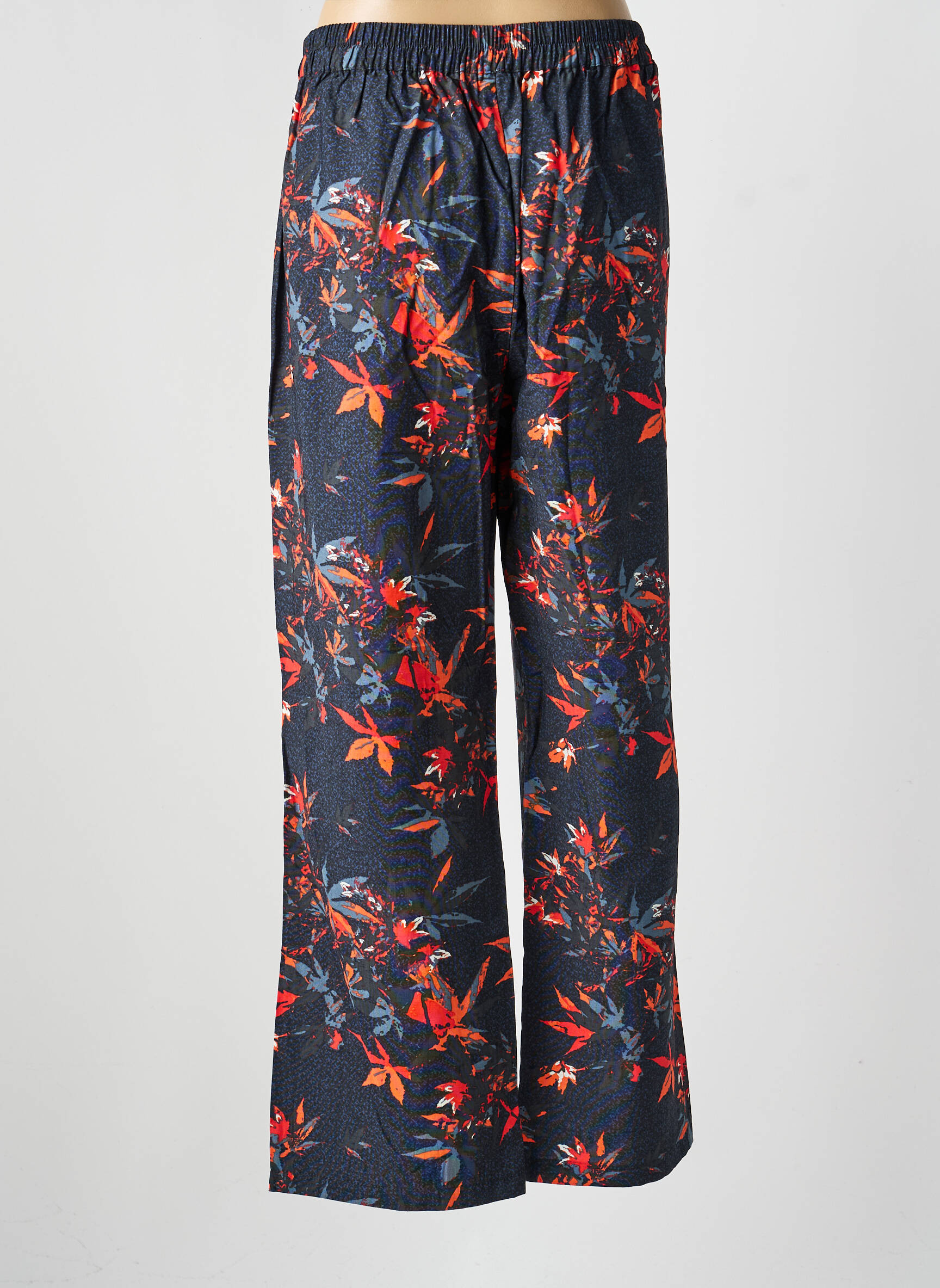 Pantalon droit stretch taille normale bleu LA FIANCÉE femme