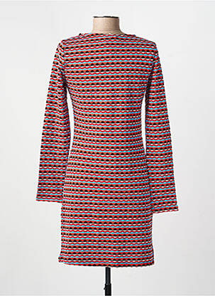 Robe courte manches longues manches longues rouge LA FIANCEE D'ARTHUR femme