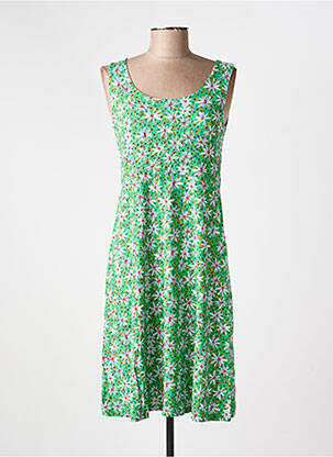 Robe courte sans manche sans manche vert PRINCESSE NOMADE femme