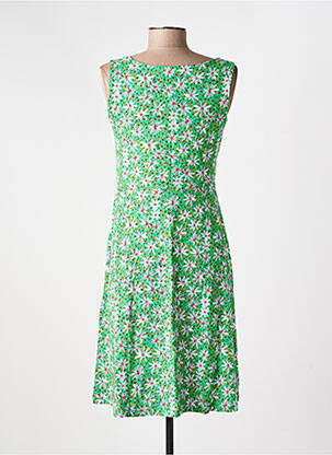 Robe courte sans manche sans manche vert PRINCESSE NOMADE femme