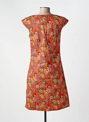 Robe courte coupe évasée manches courtes rouge LA FIANCÉE femme