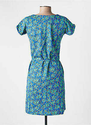 Robe courte manches courtes manches courtes bleu PRINCESSE NOMADE femme