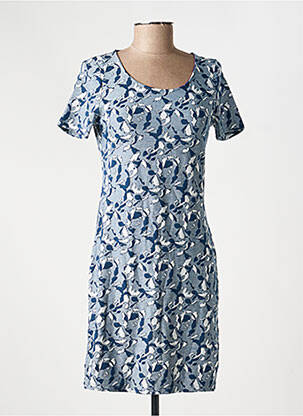 Robe courte manches courtes manches courtes bleu LA FIANCÉE femme