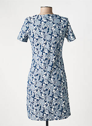 Robe courte manches courtes manches courtes bleu LA FIANCÉE femme