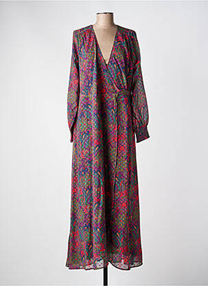 Robe longue manches longues manches longues violet LA FIANCÉE femme