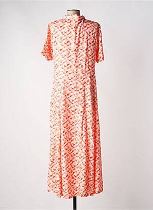 Robe longue manches courtes manches courtes rose LA FIANCÉE femme