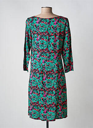 Robe courte manches 3/4 manches 3/4 vert LA FIANCÉE femme