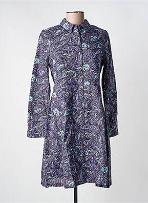 Robe mi-longue manches longues manches longues violet LA FIANCÉE femme