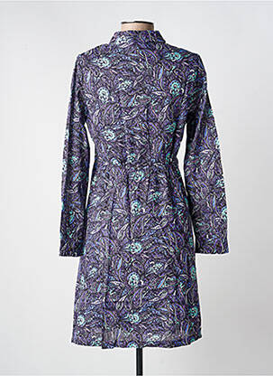 Robe mi-longue manches longues manches longues violet LA FIANCÉE femme