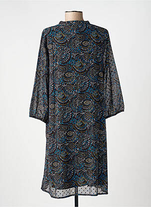 Robe mi-longue manches 3/4 manches 3/4 noir LA FIANCÉE femme