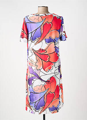 Robe courte coupe fluide manches courtes violet LA FIANCÉE femme