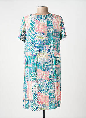 Robe courte manches courtes manches courtes vert LA FIANCEE DU MEKONG femme
