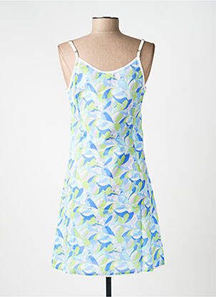 Robe courte coupe évasée fines bretelles bleu LA FIANCÉE femme