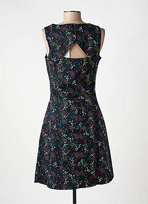 Robe mi-longue imprimé fantaisie sans manche noir LA FIANCÉE femme