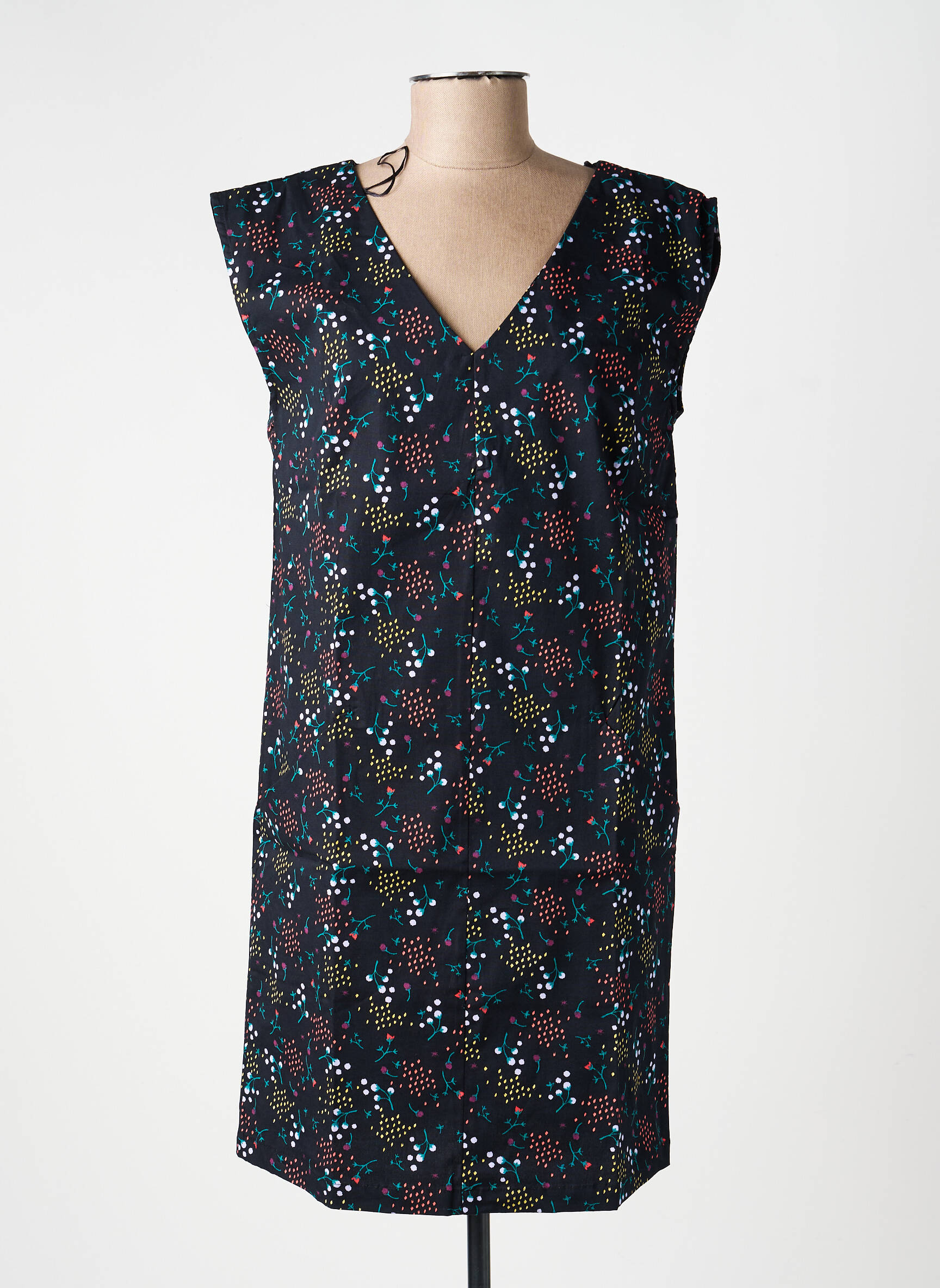 Robe courte sans manche sans manche noir LA FIANCÉE femme