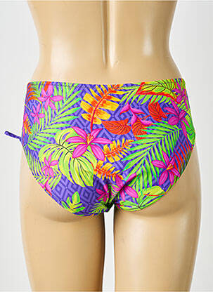 Bas de maillot de bain imprimé tie and dye culotte violet ANTIGEL femme