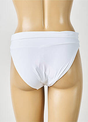 Bas de maillot de bain effet matière satinée culotte blanc ANTIGEL femme