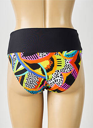 Bas de maillot de bain imprimé fantaisie culotte noir ANTIGEL femme