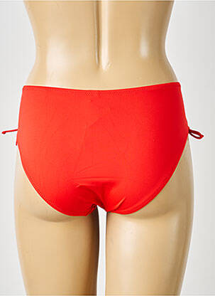 Bas de maillot de bain tissage satiné culotte orange ANTIGEL femme