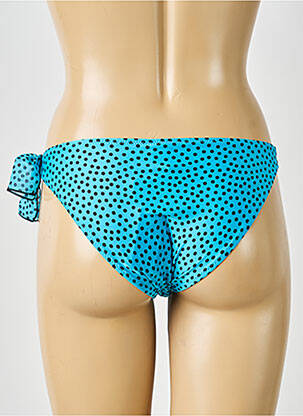 Bas de maillot de bain tissage satiné culotte bleu ANTIGEL femme