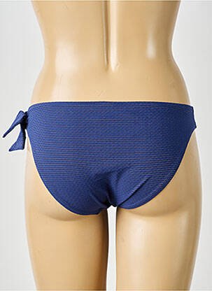 Bas de maillot de bain effet matière satinée culotte bleu SIMONE PERELE femme