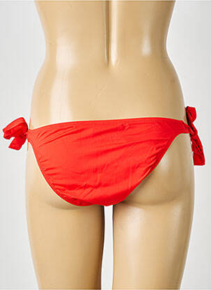 Bas de maillot de bain imprimé fantaisie bikini rouge ANTIGEL femme