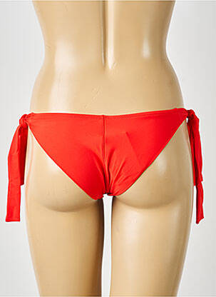 Bas de maillot de bain fermeture liens à nouer bikini orange ANTIGEL femme