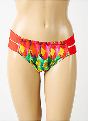 Bas de maillot de bain imprimé fantaisie culotte orange ANTIGEL femme
