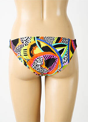 Bas de maillot de bain imprimé fantaisie culotte noir ANTIGEL femme