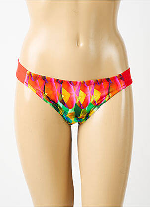 Bas de maillot de bain imprimé fantaisie culotte orange ANTIGEL femme