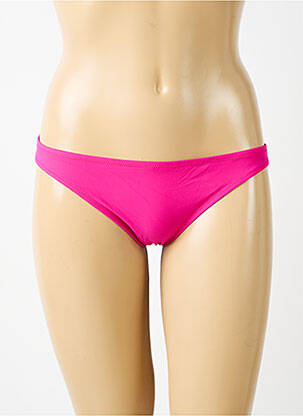 Bas de maillot de bain tissage satiné culotte rose ANTIGEL femme